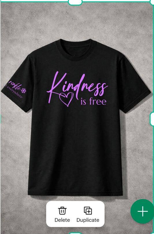 Kindness is Free Tshirt (for Amanda Todd Legacy Foundation)